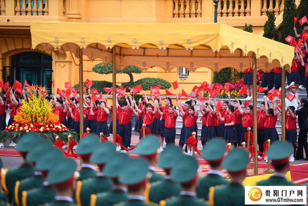 习近平出席苏林举行的欢迎仪式(图1)